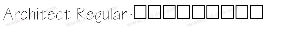 Architect Regular字体转换